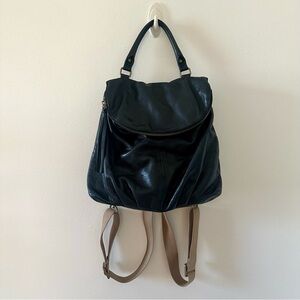 Margot Black and Tan Backpack
